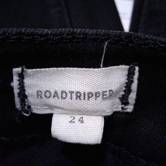 Madewell Womens Bennett Black Denim Roadtripper Jeans Skinny Size 24 G7392 - Picture 4 of 7